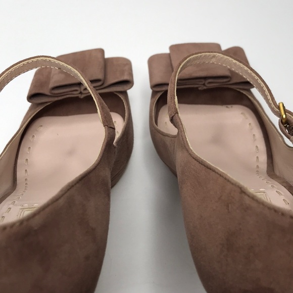 Miu Miu Suede Peep toe Mary Janes - Picture 6 of 9